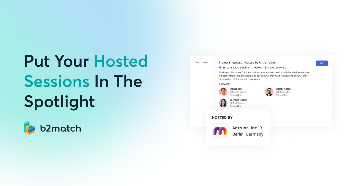 Match Based Session Put Your Hosted Sessions In The Spotlight