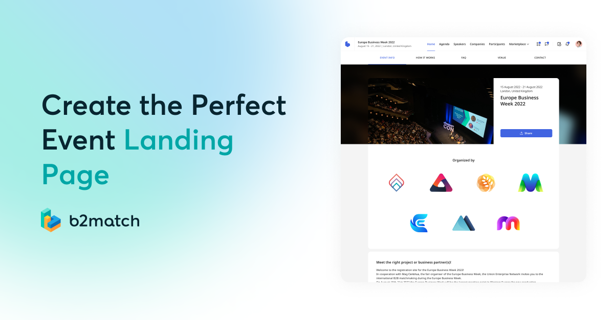 Build the Perfect Event Landing Page With Our Website Editor