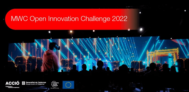 Event header of the MWC Open Innovation Challenge 2022 - b2b matchmaking hybrid event.